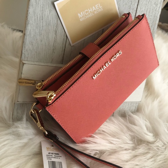 💖New Mk double Zipper Wallet -clutch -Phone Case - Picture 2 of 5